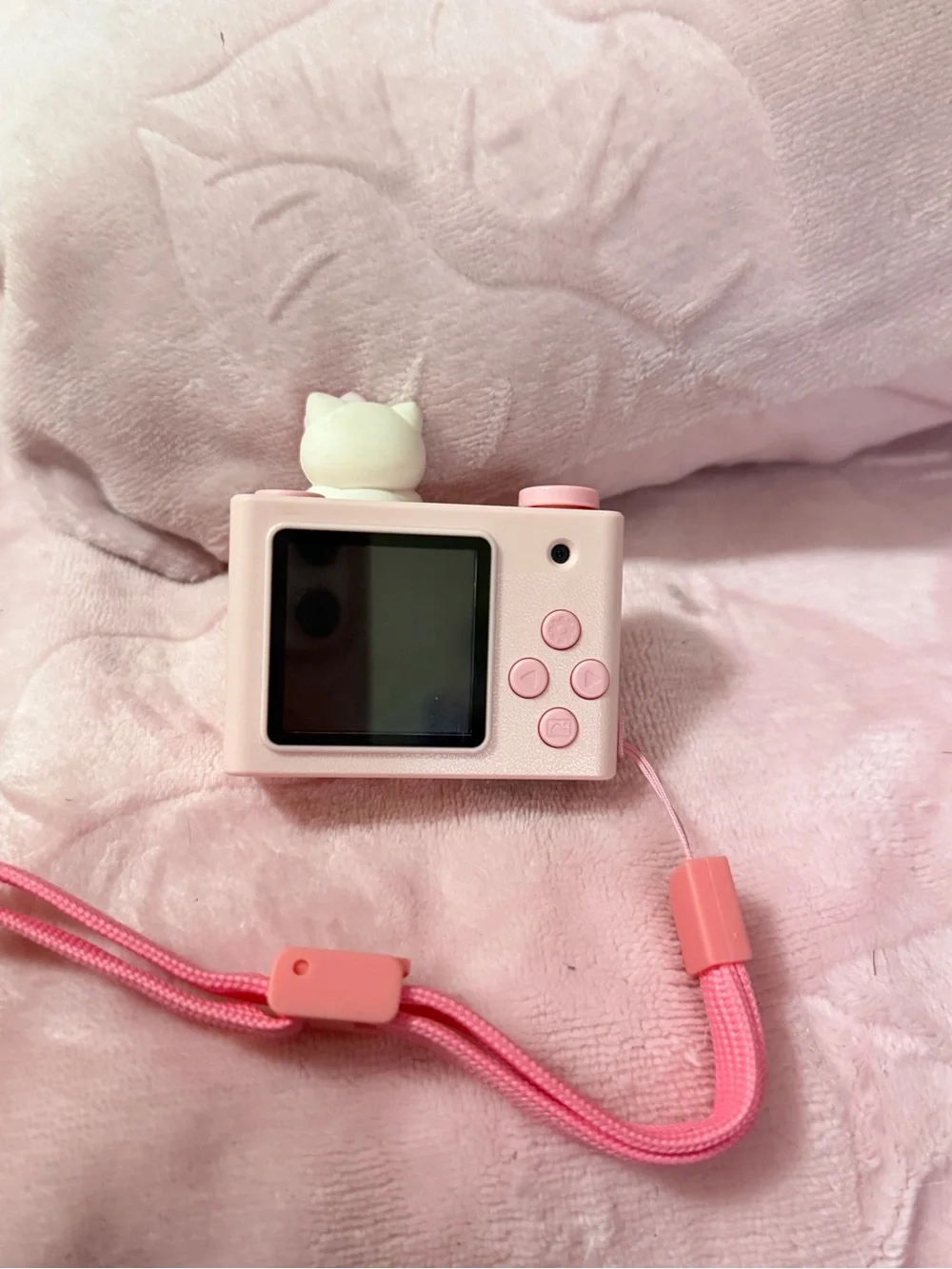 Hello Kitty Pink Mini Kids Camera with Matching Wrist Strap